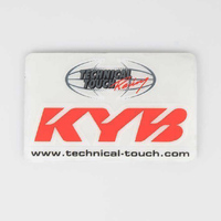 KYB Genuine Sticker Rear Shock KYB By TT Red