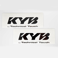 KYB Genuine Sticker Front Fork (Pair) KYB By TT Black