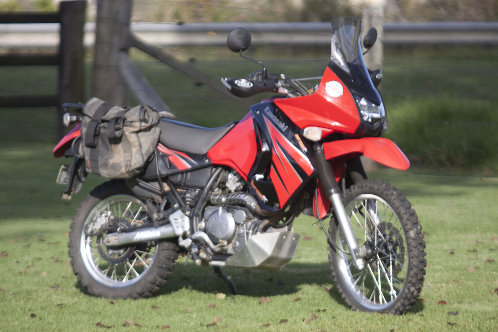 Kawasaki KLR 650E fork and shock suspension upgrade kit 2008 2009 2010