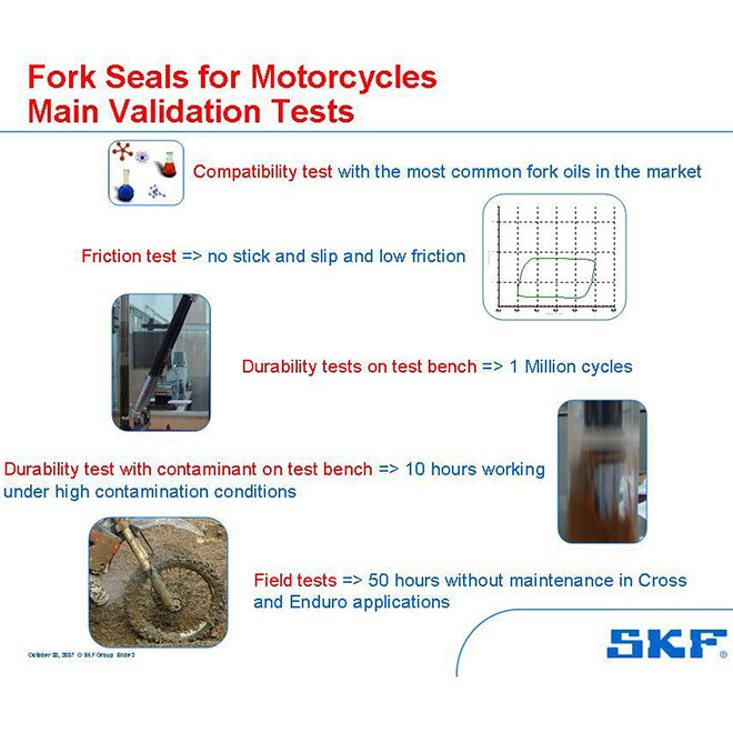 SKF Dual Compound Fork Seal Kit DUAL-49S - For Suzuki, Honda, Kawasaki Motorcycles