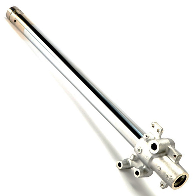 Motorcycle Fork Left Inner Tube & Axle Lug Assembly
