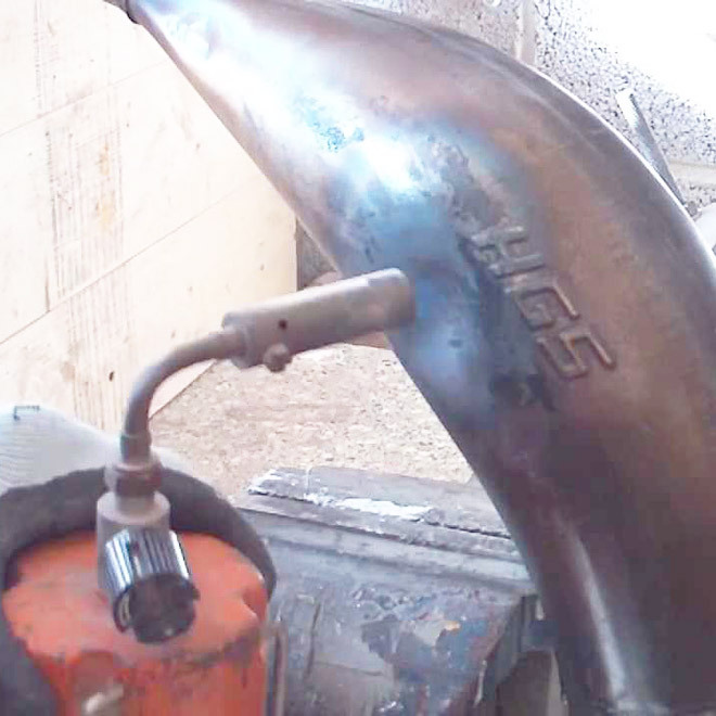 Remove Dents from Exhaust Expansion Chamber