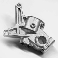 Fork Front Axle Bracket STD - Left - Alloy Silver - YZ125 / YZ250 2015-2023
