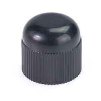 Schrader Air Valve Cap - black plastic image
