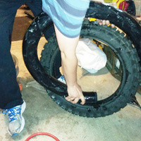 Remove & Refit Tyre Mousse (Off Bike) 