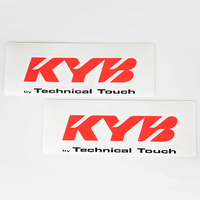 KYB by Technical Touch - Red - Fork Stickers Pair
