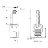 10x1.25 - 6mm rebound tower tuning kit