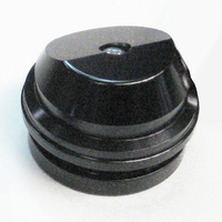 46mm 30 degree Angled Shock Bladder Cap - Black 