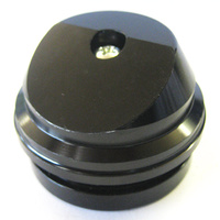 52mm 30 degree Angled Shock Bladder Cap - Black 