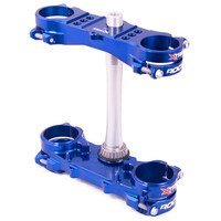 Xtrig ROCS TECH 12+ YZ 250F & 13-15 & 18+ YZ 450F Fork Triple Clamps - Blue 22mm offset  image
