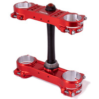 Xtrig ROCS PRO 21+ Gas Gas Fork Triple Clamps - Red 20-22mm offset  image