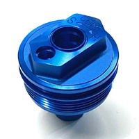 Showa Fork Top Cap Bolt - Blue Main image thumb