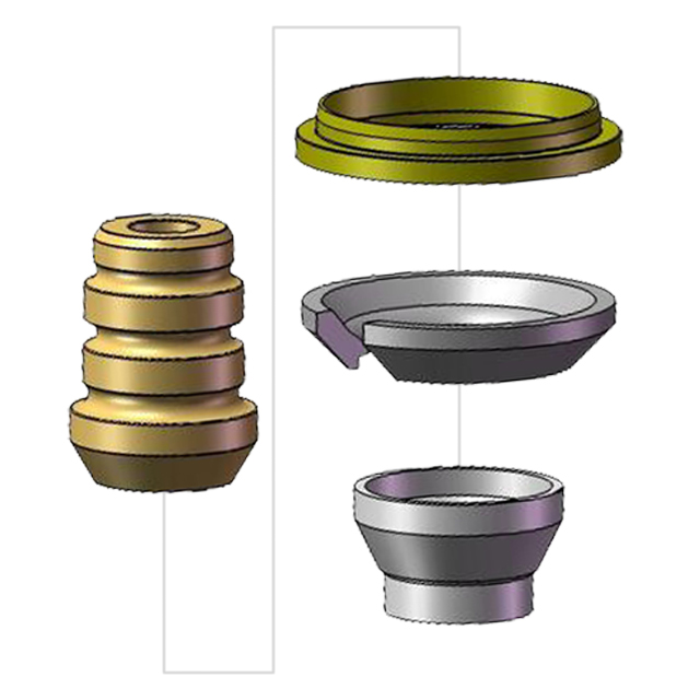 Teknik Shock Spring Retainer & Bumper Parts