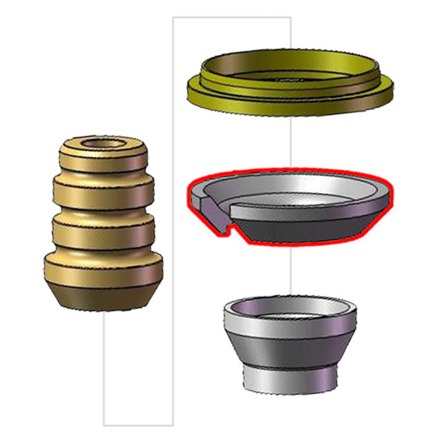 Teknik Shock Spring Retainer or C-Clip