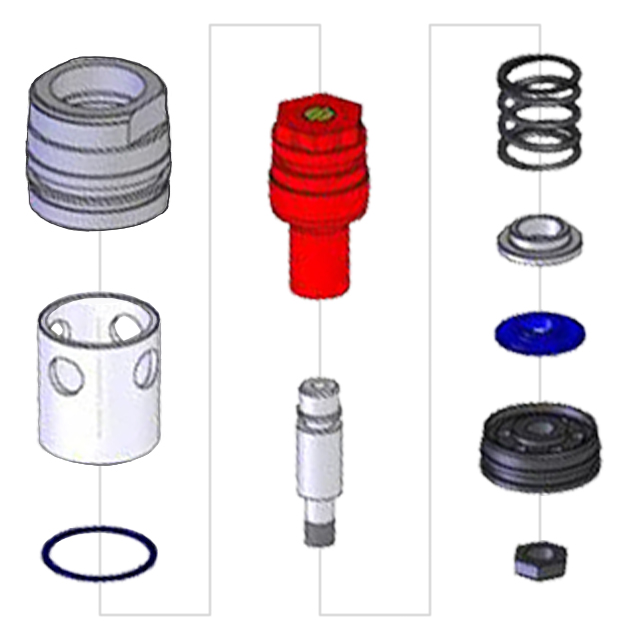 Teknik Shock Compression Adjuster Parts