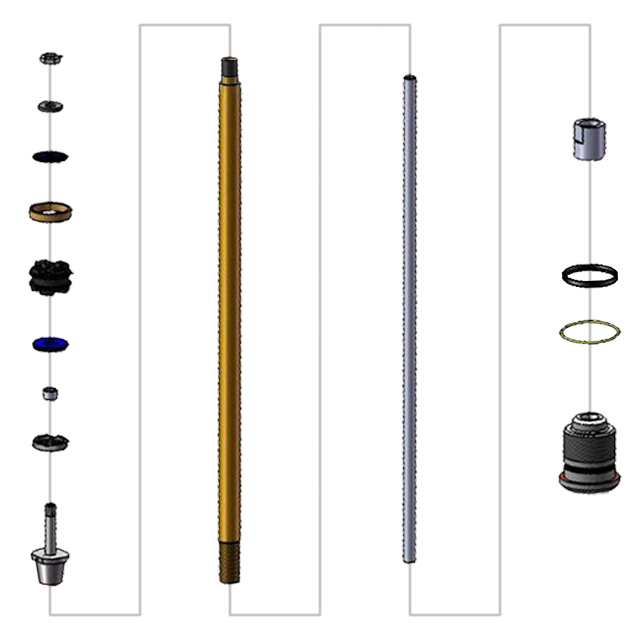Teknik Fork Cartridge Rod Parts