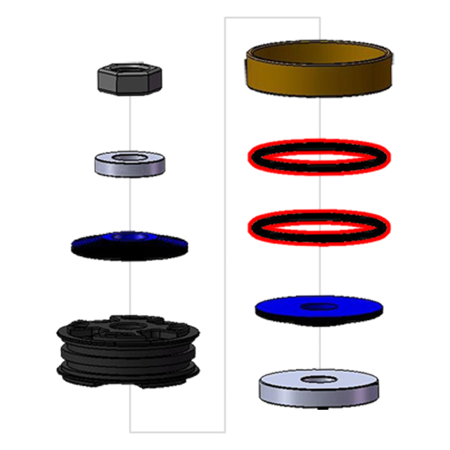 Teknik Shock Piston O-Rings