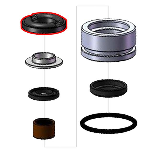 Teknik Top Out Rubber Stop / Springs