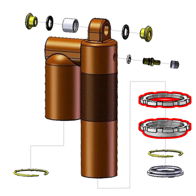 Teknik Spring Preload Adjuster Complete