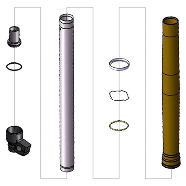 Teknik Fork Upper & Lower Tube Parts